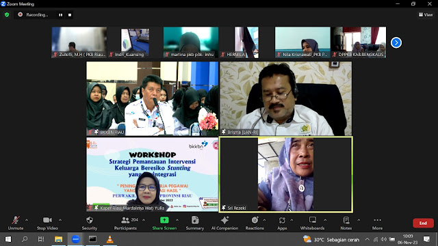BKKBN Gelar Workshop Strategi Pemantauan Intervensi Keluarga Beresiko Stunting yang Terintegrasi