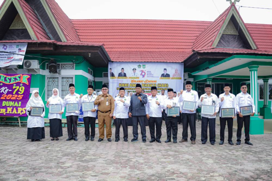 Kemenag Dumai Gelar Upacara HAB ke-79 Tahun 2025, Umat Rukun Menuju Indonesia Emas