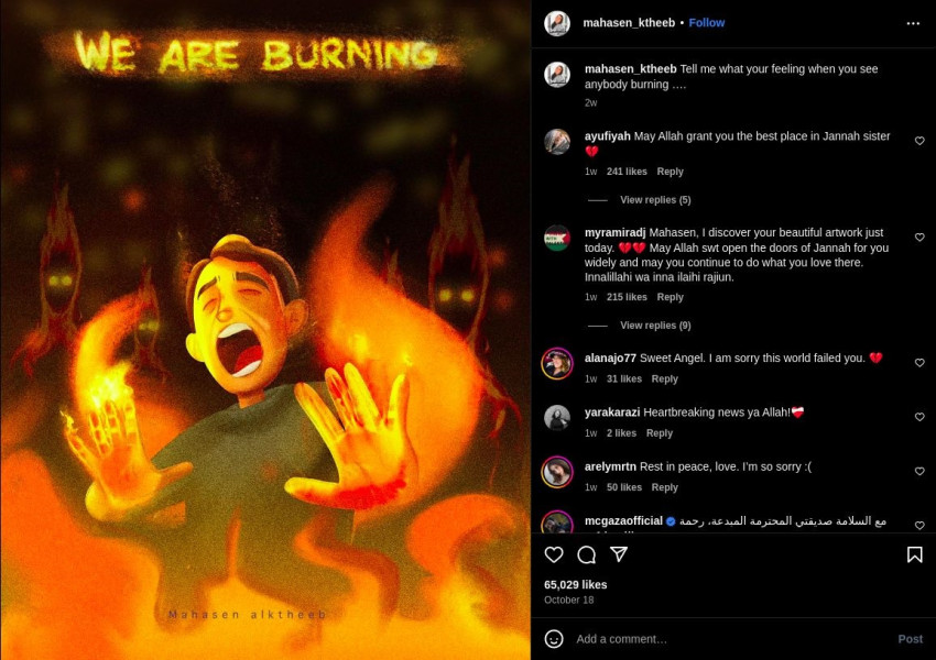 Ini Karya Terakhir Kartunis Palestina yang Meninggal Akibat Serangan Israel
