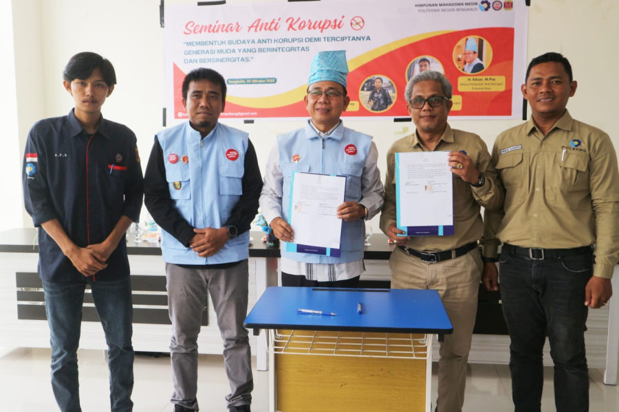 Perkuat Pendidikan Anti Korupsi, Polbeng Jalin Kerjasama dengan Forpak Riau