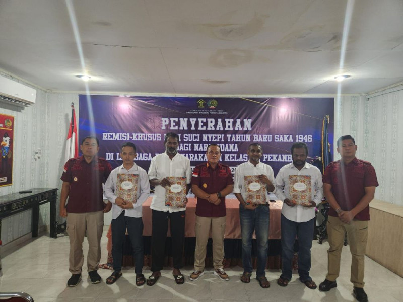 5 Narapidana di Riau Dapat Remisi Khusus Hari Raya Nyepi