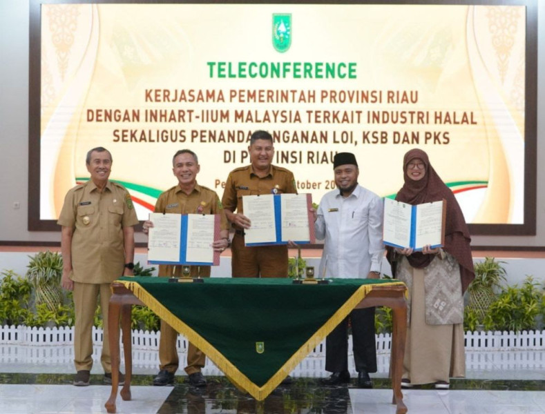 Gubernur Syamsuar Teken Beberapa Perjanjian Kerjasama