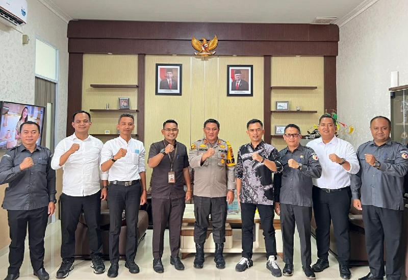 Bawaslu Kunjungan Silaturahmi, Kapolres Ajak Perkuat Sinergi Wujudkan Pemilu Damai