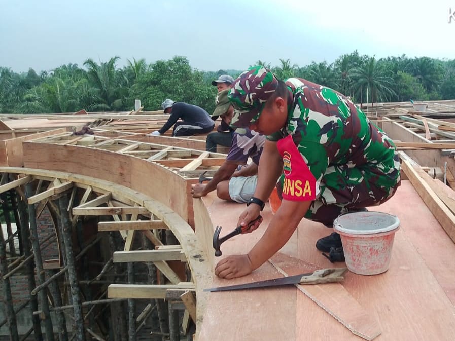 Kemanunggalan TNI Bersama Rakyat, Koramil 0321-05/ RM Goro Pembangunan Masjid An Naba
