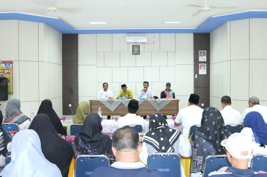 Pastikan Program Pendidikan Berjalan Optimal, PJ Bupati Herman Sambangi Disdik Inhil