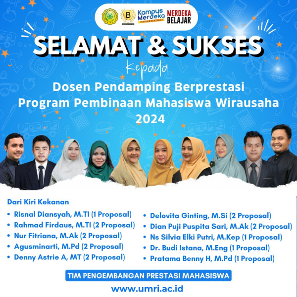 UMRI Puncaki Proposal Lolos Program P2MW Kemendikbudristek Tahun 2024