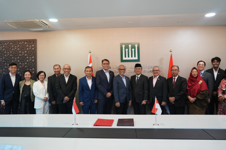 Indonesia dan Singapura Tandatangani MoU Jaminan Produk Halal
