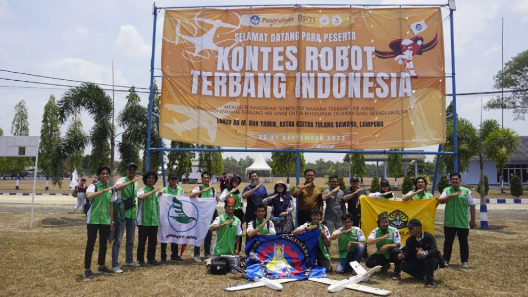Robot Terbang Unri Ikuti Kontes Tingkat Nasional di Lampung