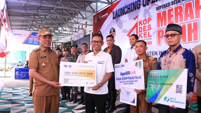 Komit Perkuat Ekonomi Kerakyatan, Inhil Luncurkan Operasional Koperasi Merah Putih