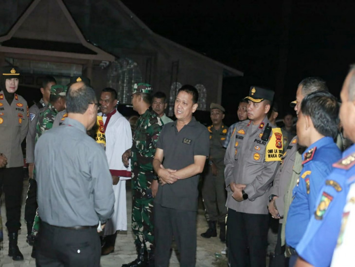 Pastikan Nataru Aman, Pj Bupati Kampar Tinjau Posko Dan Beberapa Gereja