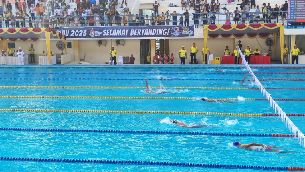 Raih 7 Medali Emas, Riau di Puncak Klasemen Sementara Porwil Sumatera XI