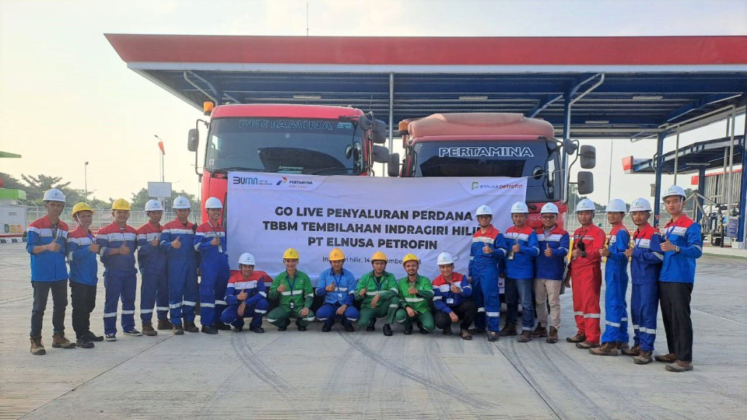 Perdana, Elnusa Salurkan 3 Produk BBM di Inhil
