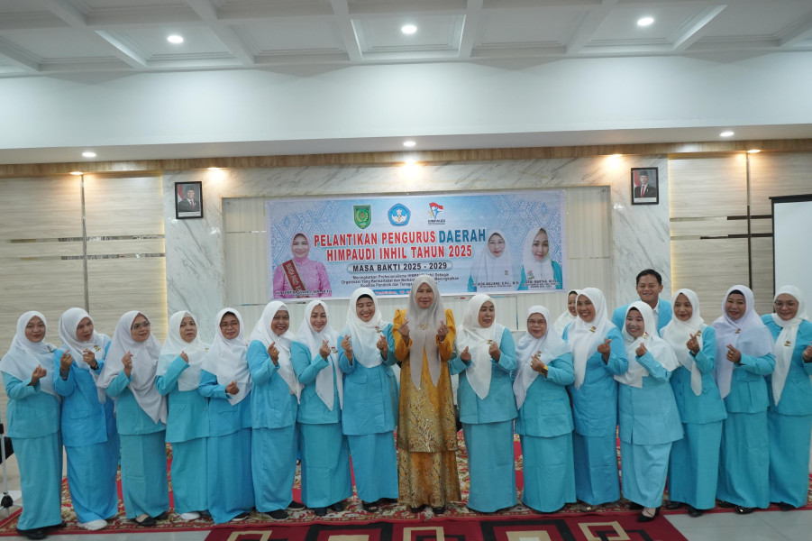 Saksikan Pelantikan HIMPAUDI, Wabup Yuliantini Harapkan Kemajuan Pendidikan Inhil