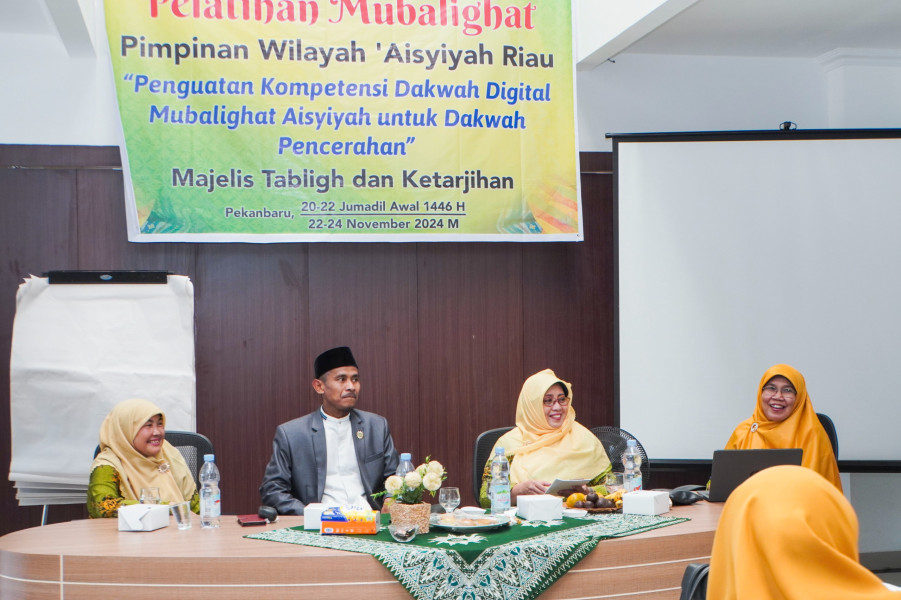 Perkuat Dakwah Digital PW Aisyiyah Riau Gelar Pelatihan Mubalighat