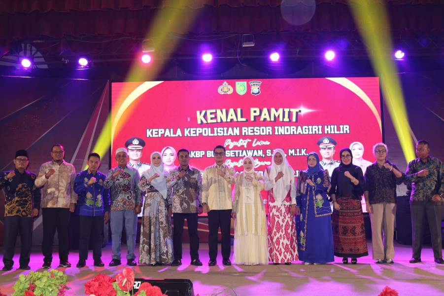 Kenal Pamit Kapolres Inhil, Pj Bupati Erisman Harap Sinergitas Semakin Erat