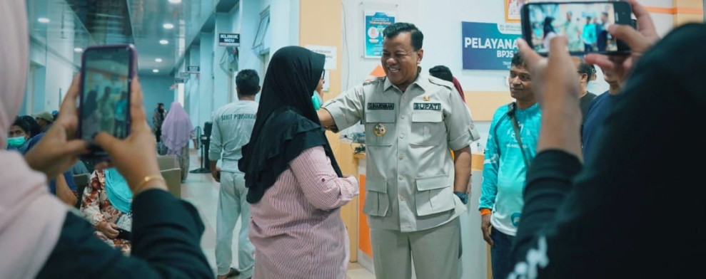 Sidak RSUD Teluk Kuantan, Bupati Kuansing Pastikan Pelayanan Berjalan Maksimal