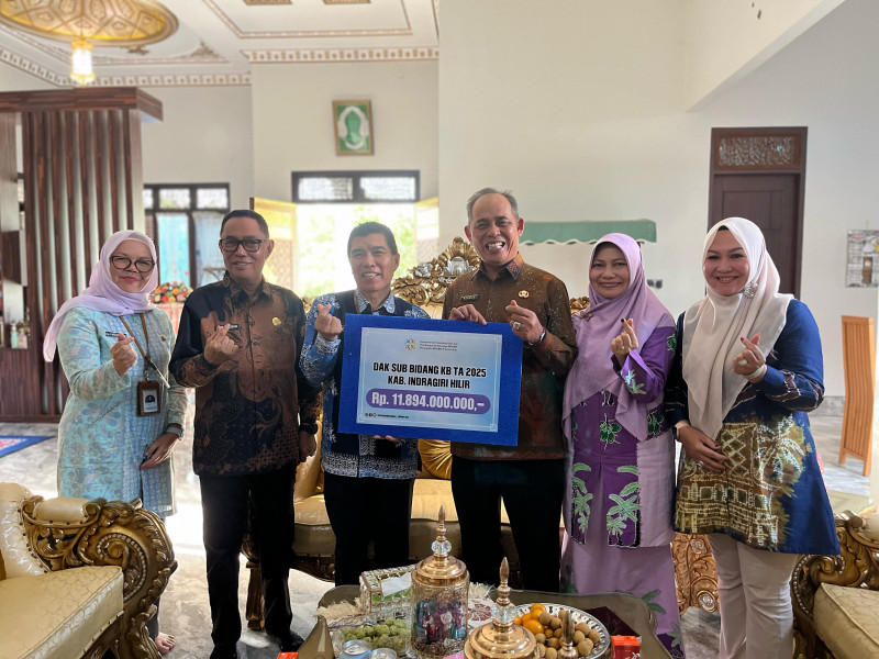 Bupati Inhil Terima PAGU DAK Sub Bidang KB Tahun 2025 dari BKKBN Riau