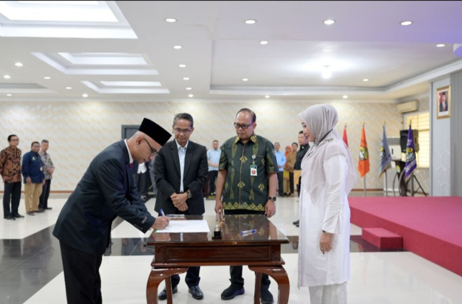 Ini 5 Pejabat Unri yang Resmi Dilantik Rektor