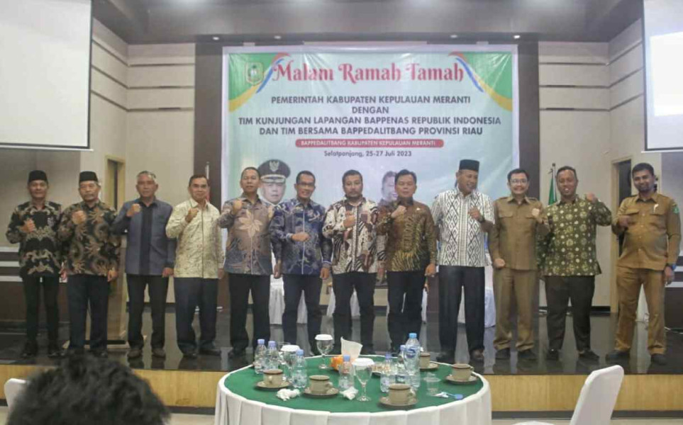 Plt Bupati Meranti Sambut Kunjungan Tim Bappenas dan Bappeda Riau