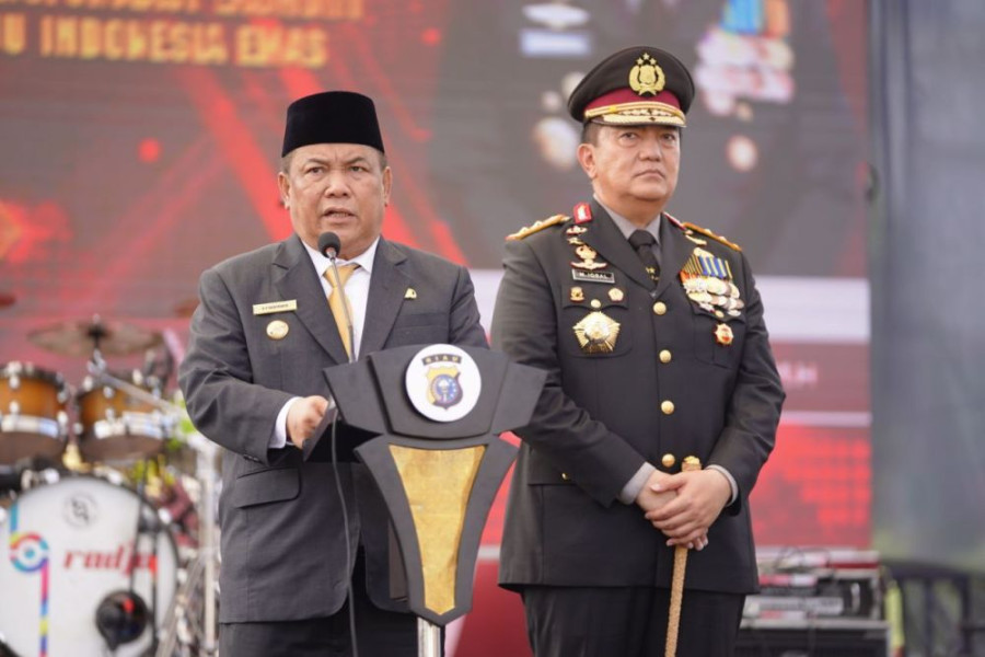 HUT ke-78 Bhayangkara, Pj Gubri SF Hariyanto Apresiasi Polda Riau Jaga Keamanan dan Ketertiban
