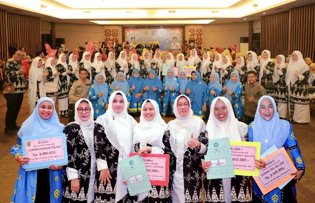 Luar Biasa, TP PKK Siak Borong Gelar Juara Perlombaan HKG dan Jambore Kader Tingkat Riau