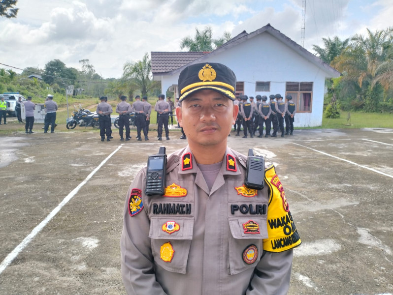 Waka Polres Rohul Pimpin Simulasi Pengamanan dan Pengawalan Kotak Suara Pemilu 2024