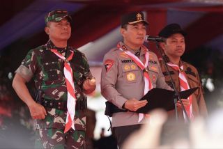 Kapolda Riau, Gubernur, dan Danrem Kompak Bacakan Deklarasi Jambore Karhutla 2025