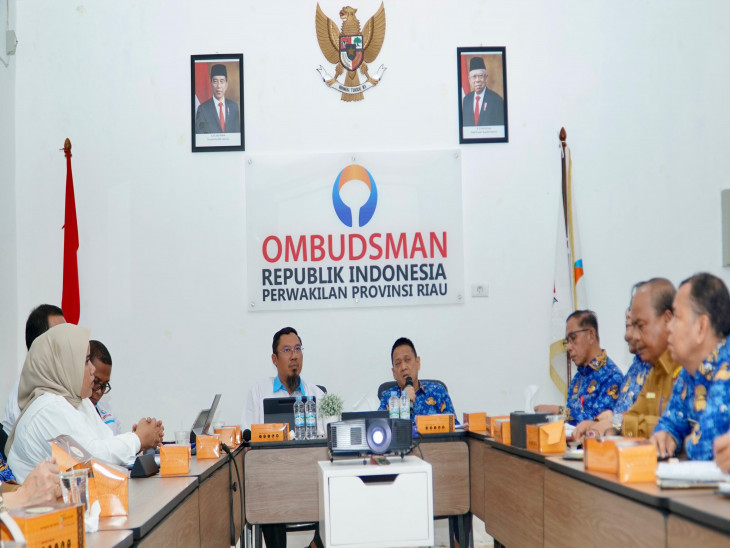 Pemkab Kampar Lakukan Koordinasi dengan Perwakilan Ombudsman RI Provinsi Riau