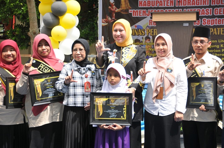 Digelar Dinas Perpustakaan, Bupati Rezita Buka Festival Literasi Inhu 2024