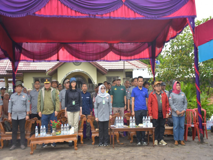 Dipusatkan di Salo, Kabupaten Kampar Lakukan Penanaman Pohon Serentak Seluruh Indonesia