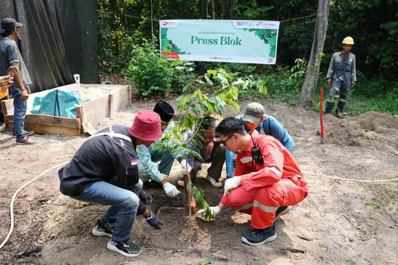 Antisipasi Karhutla dan Jaga Kelestarian Hutan, PT KPI Dumai Tanam  Pohon Gaharu