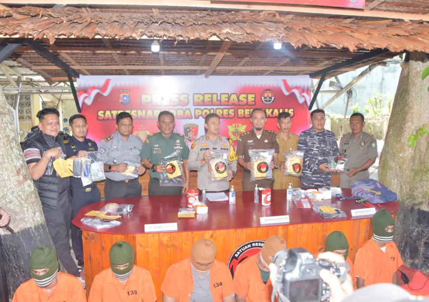 Pemkab Apresiasi Polres Bengkalis Atas Pemusnahan Barang Bukti Narkotika