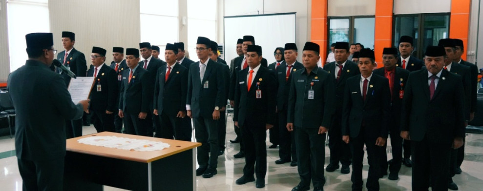 27 Pejabat Eselon I dan II Pemkab Kuansing Dimutasi