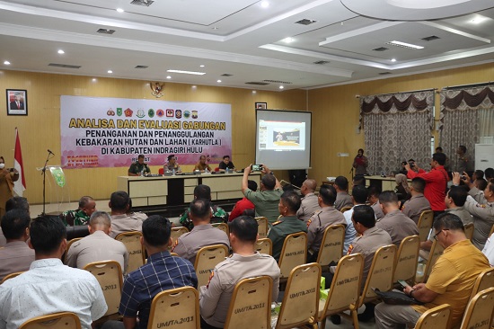 Polres Inhu Analisa dan Evaluasi Penanggulangan Karhutla di Daerah Itu