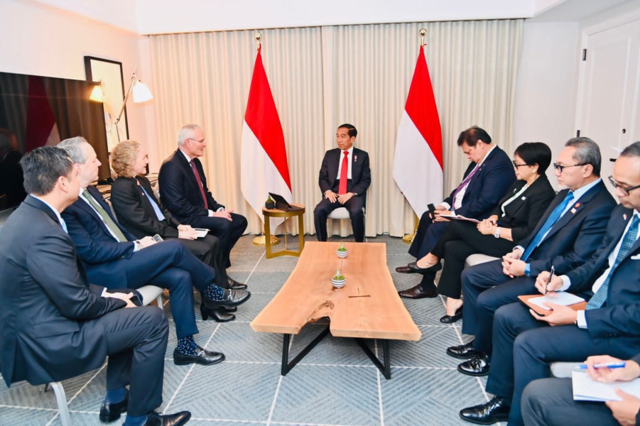 Terima Chairman Exxon Woods, Presiden Jokowi Apresiasi Kerja Sama Pembangunan Kilang Petrokimia Hijau