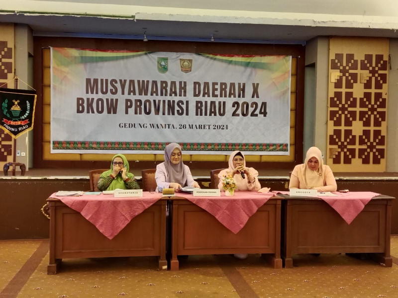 Adrias SF Haryanto Terpilih Aklamasi Ketua BKOW Riau 2024-2029