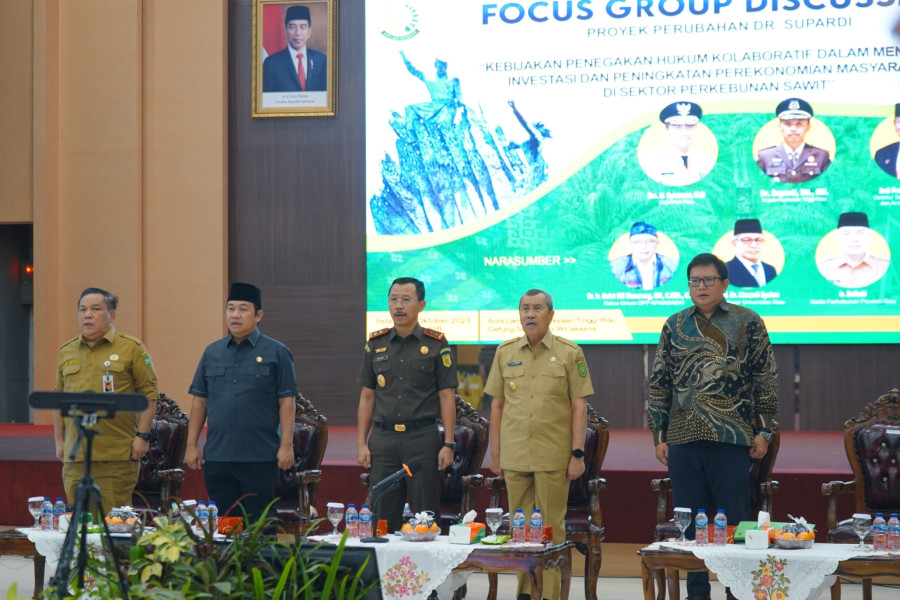 Kajati Riau Gelar Diskusi Kebijakan Penegakan Hukum Sektor Perkebunan Sawit