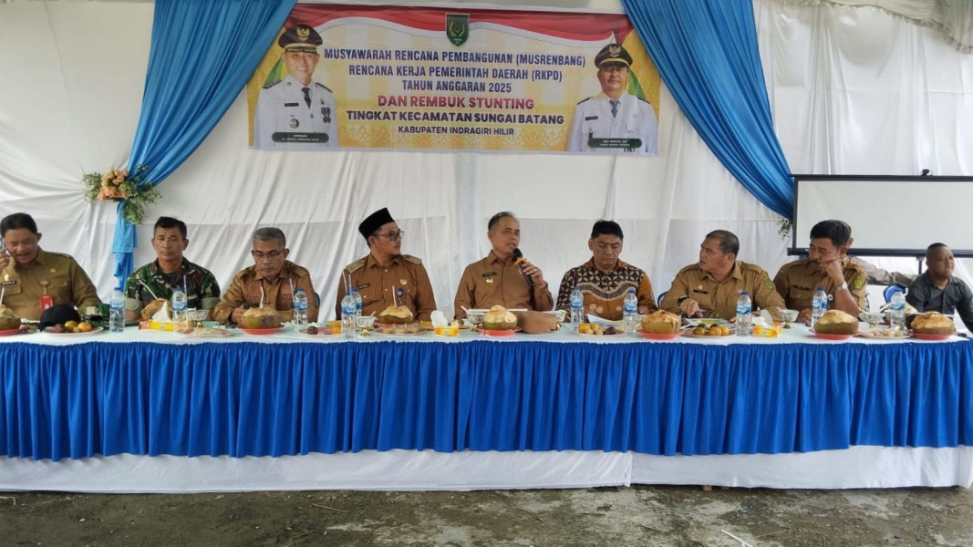 Pj Bupati Buka Musrenbang Tingkat Kecamatan Sungai Batang