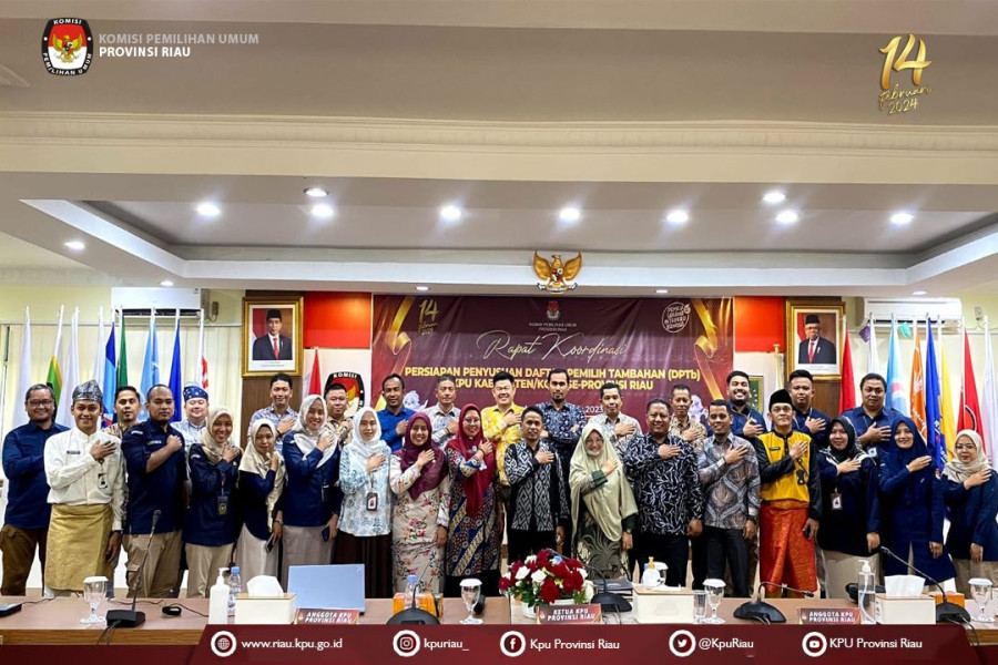 KPU Riau Gelar Rakor Persiapan Penyusunan DPTb