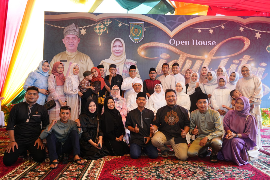 Pj Bupati Inhil Herman Gelar Open House Lebaran Idul Fitri 1445 Hijriyah