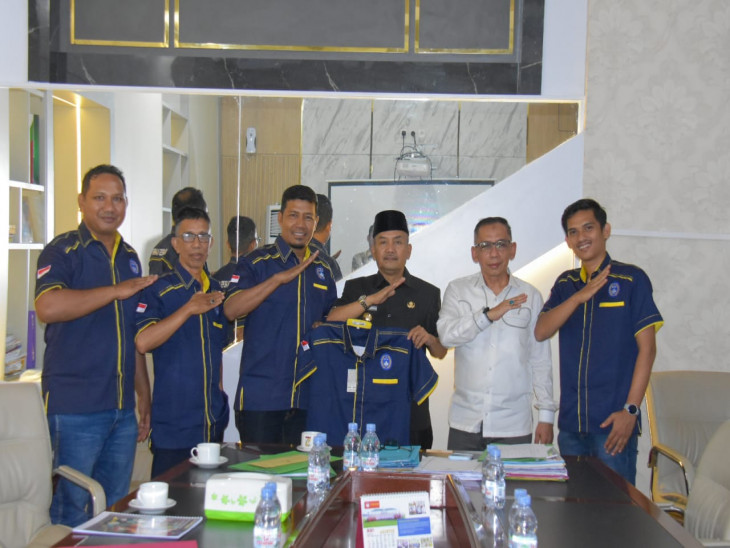 Pj Bupati Terima Audiensi Pengurus Askab PSSI Kampar