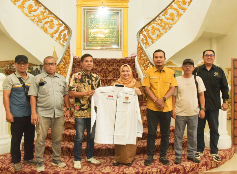 Bupati Kasmarni Terima Audiensi Ketua PWI Bengkalis
