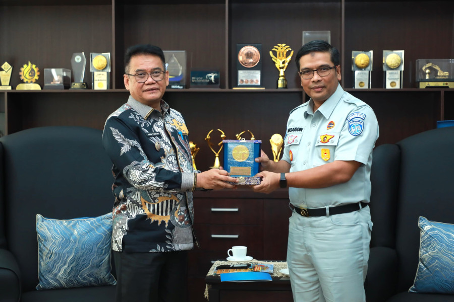Pendapatan Pajak Kendaraan Bermotor Menurun di Siak, Jasa Raharja Riau Audensi Bersama Pjs Bupati Siak