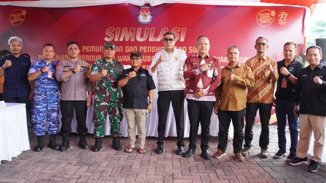 KPU Provinsi Riau Gelar Simulasi Pemungutan dan Penghitungan Suara