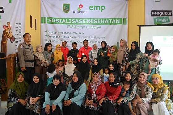 SKK Migas Energi Mega Persada Gendewa Gelar Sosialisasi Kesehatan di Tanah Putih Rohil