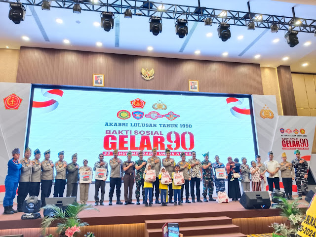 200 Keluarga Beresiko Stunting Dapatkan Bansos dari Alumni Akabri 90