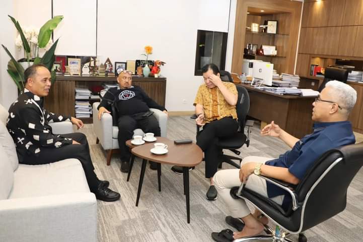 Tanggap Bencana, Pj Bupati Inhil Sambangi BNPB RI