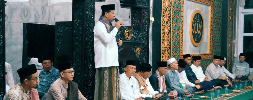Bupati Kuansing Gelar Subuh Berkah Perdana di Desa Kampung Baru Sentajo