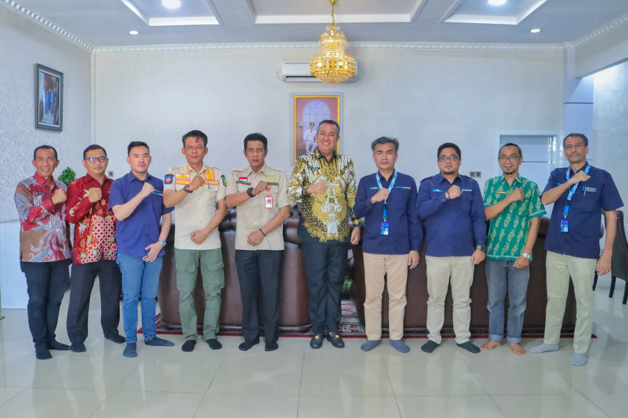 Wabup Meranti Terima Kunjungan Silaturahmi Branch Manajer PT Pelindo Tanjung Balai Karimun