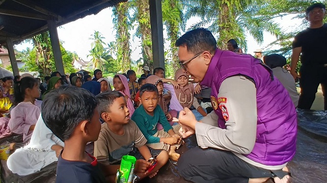 Tim Trauma Healing Mabes Polri Turun ke Agam, Sumbar